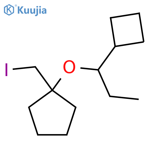 1-(1-cyclobutylpropoxy)-1-(iodomethyl)cyclopentane structure