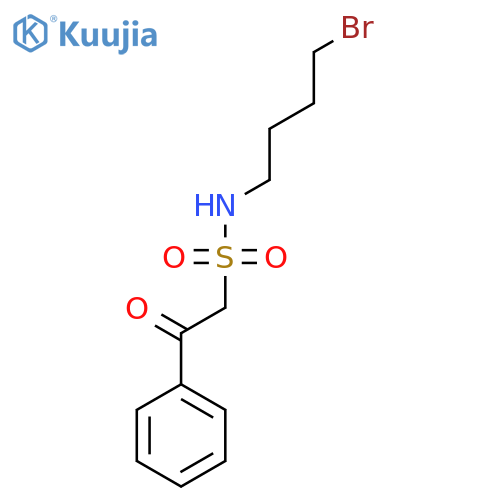 N-(4-bromobutyl)-2-oxo-2-phenylethane-1-sulfonamide structure