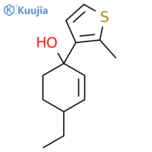 4-Ethyl-1-(2-methylthiophen-3-yl)cyclohex-2-en-1-ol structure