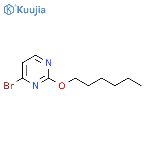 4-bromo-2-(hexyloxy)pyrimidine structure