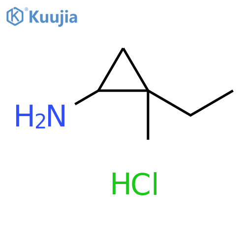 2-ethyl-2-methylcyclopropan-1-amine hydrochloride structure