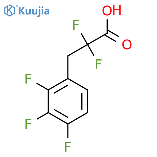 2,2-difluoro-3-(2,3,4-trifluorophenyl)propanoic acid structure