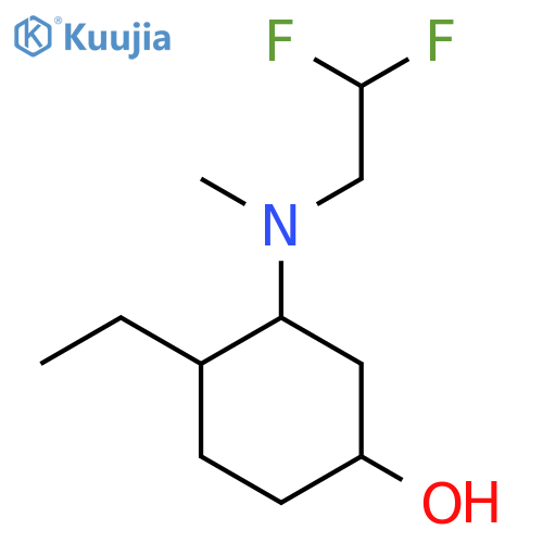 3-[(2,2-Difluoroethyl)(methyl)amino]-4-ethylcyclohexan-1-ol structure