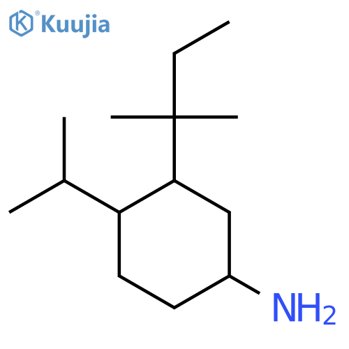 3-(2-Methylbutan-2-yl)-4-(propan-2-yl)cyclohexan-1-amine structure