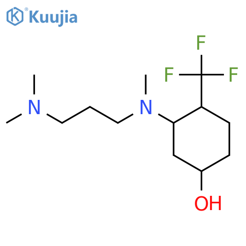3-{[3-(Dimethylamino)propyl](methyl)amino}-4-(trifluoromethyl)cyclohexan-1-ol structure