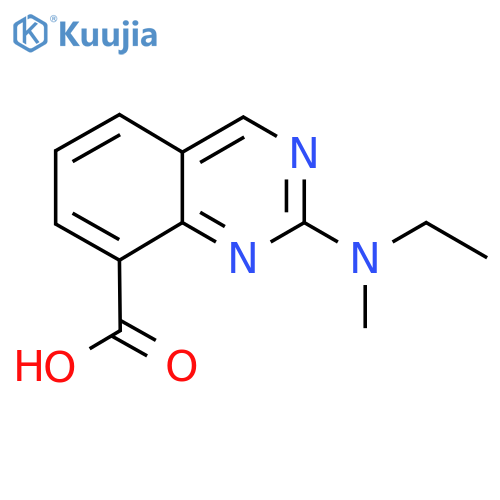 2-[Ethyl(methyl)amino]quinazoline-8-carboxylic acid structure
