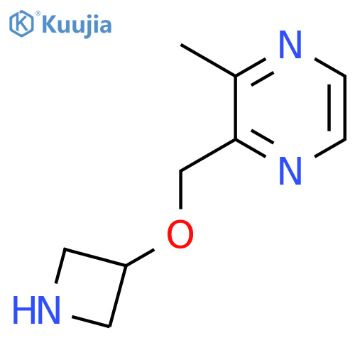 2-(azetidin-3-yloxy)methyl-3-methylpyrazine structure