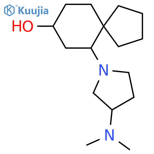 6-[3-(Dimethylamino)pyrrolidin-1-yl]spiro[4.5]decan-8-ol structure