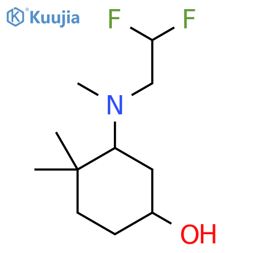 3-[(2,2-Difluoroethyl)(methyl)amino]-4,4-dimethylcyclohexan-1-ol structure