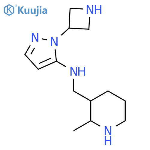 1-(azetidin-3-yl)-N-(2-methylpiperidin-3-yl)methyl-1H-pyrazol-5-amine structure