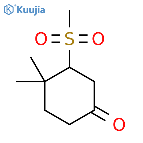 3-Methanesulfonyl-4,4-dimethylcyclohexan-1-one structure