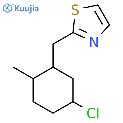 2-(5-chloro-2-methylcyclohexyl)methyl-1,3-thiazole structure