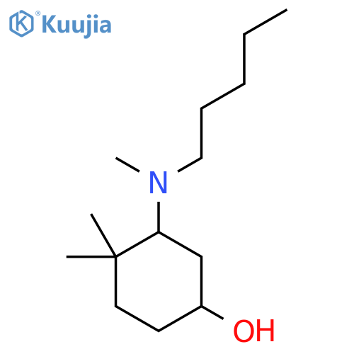 4,4-Dimethyl-3-[methyl(pentyl)amino]cyclohexan-1-ol structure