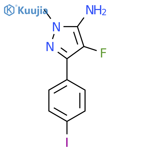4-fluoro-3-(4-iodophenyl)-1-methyl-1H-pyrazol-5-amine structure