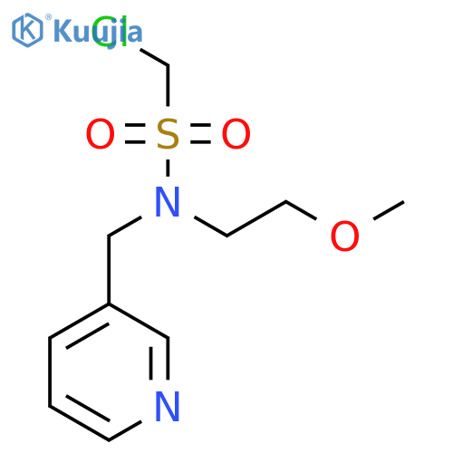 1-chloro-N-(2-methoxyethyl)-N-[(pyridin-3-yl)methyl]methanesulfonamide structure