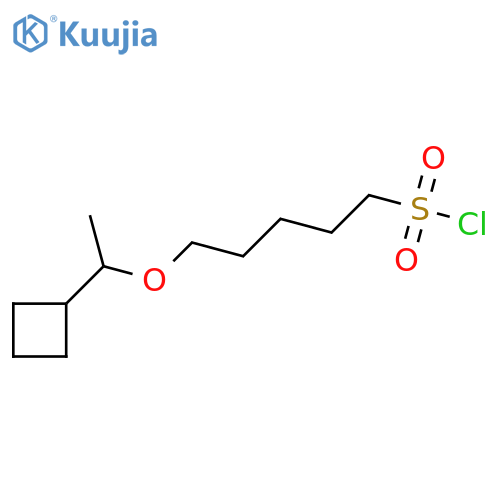 5-(1-cyclobutylethoxy)pentane-1-sulfonyl chloride structure