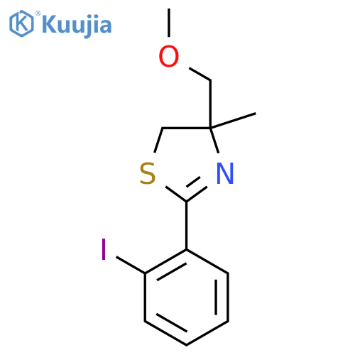 2-(2-Iodophenyl)-4-(methoxymethyl)-4-methyl-4,5-dihydro-1,3-thiazole structure