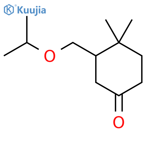 4,4-Dimethyl-3-[(propan-2-yloxy)methyl]cyclohexan-1-one structure