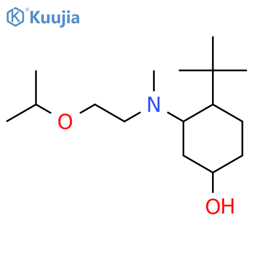 4-Tert-butyl-3-{methyl[2-(propan-2-yloxy)ethyl]amino}cyclohexan-1-ol structure