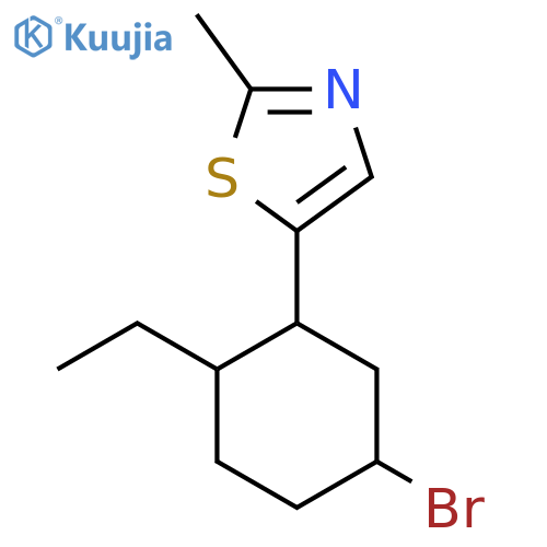 5-(5-Bromo-2-ethylcyclohexyl)-2-methyl-1,3-thiazole structure
