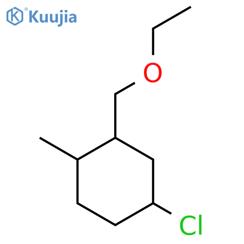 4-Chloro-2-(ethoxymethyl)-1-methylcyclohexane structure