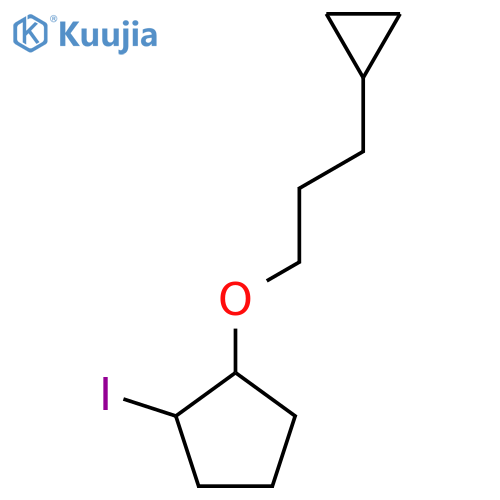 1-(3-cyclopropylpropoxy)-2-iodocyclopentane structure