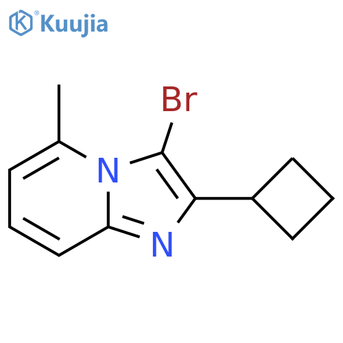 3-bromo-2-cyclobutyl-5-methylimidazo1,2-apyridine structure