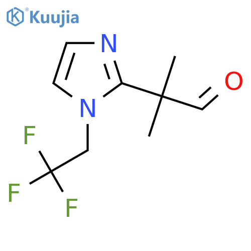 2-methyl-2-1-(2,2,2-trifluoroethyl)-1H-imidazol-2-ylpropanal structure