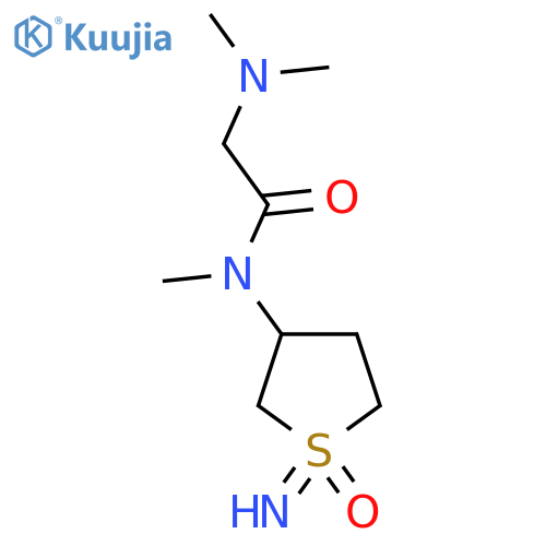 2-(dimethylamino)-N-(1-imino-1-oxo-1lambda6-thiolan-3-yl)-N-methylacetamide structure