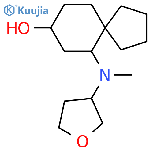 6-[Methyl(oxolan-3-yl)amino]spiro[4.5]decan-8-ol structure