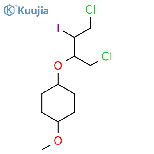1-(1,4-dichloro-3-iodobutan-2-yl)oxy-4-methoxycyclohexane structure