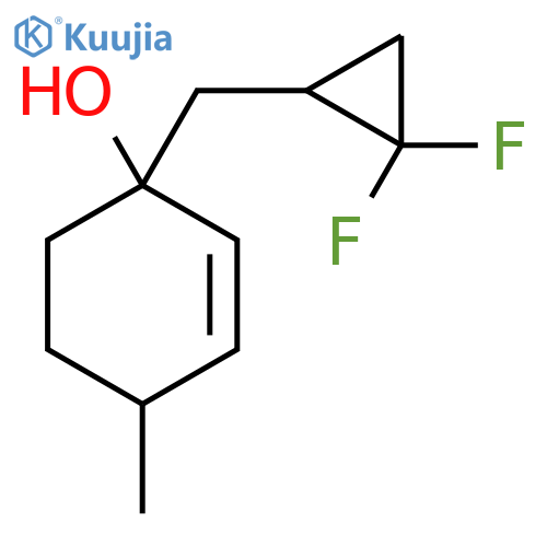 1-[(2,2-Difluorocyclopropyl)methyl]-4-methylcyclohex-2-en-1-ol structure
