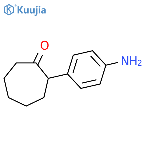 2-(4-Aminophenyl)cycloheptan-1-one structure