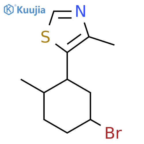 5-(5-Bromo-2-methylcyclohexyl)-4-methyl-1,3-thiazole structure