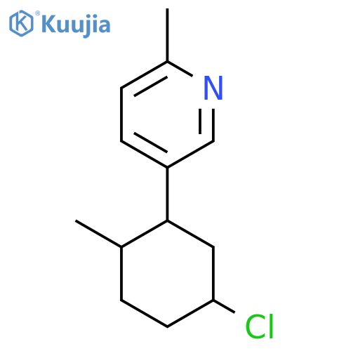 5-(5-Chloro-2-methylcyclohexyl)-2-methylpyridine structure