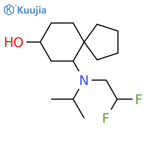 6-[(2,2-Difluoroethyl)(propan-2-yl)amino]spiro[4.5]decan-8-ol structure