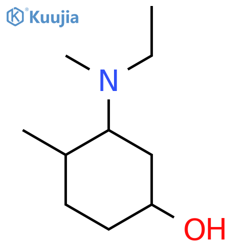 3-[Ethyl(methyl)amino]-4-methylcyclohexan-1-ol structure