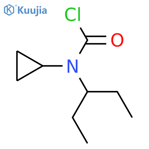 N-cyclopropyl-N-(pentan-3-yl)carbamoyl chloride structure