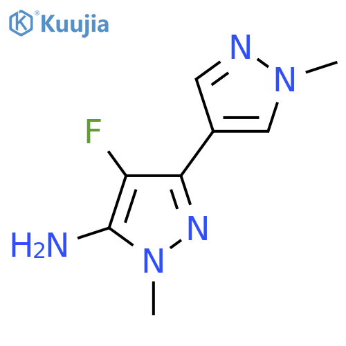 4-fluoro-1-methyl-3-(1-methyl-1H-pyrazol-4-yl)-1H-pyrazol-5-amine structure