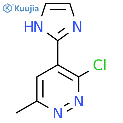3-chloro-4-(1H-imidazol-2-yl)-6-methylpyridazine structure