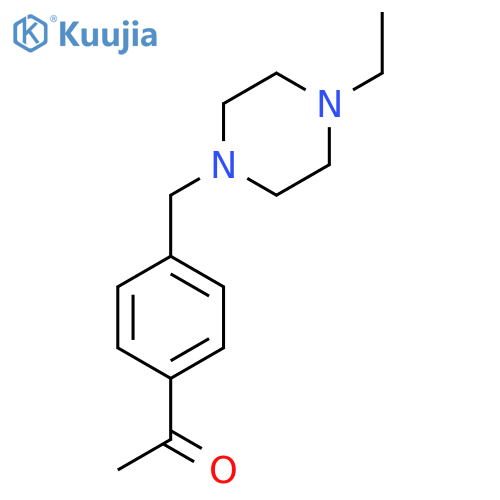 1-{4-(4-ethylpiperazin-1-yl)methylphenyl}ethan-1-one structure
