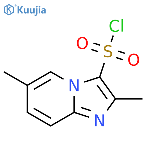 2,6-dimethylimidazo1,2-apyridine-3-sulfonyl chloride structure