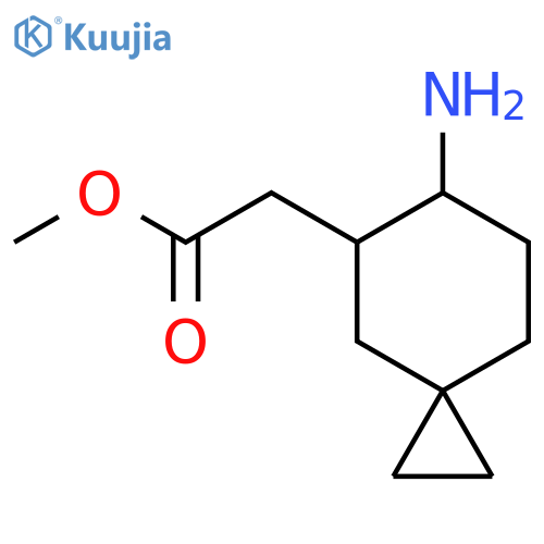 Methyl 2-{6-aminospiro[2.5]octan-5-yl}acetate structure