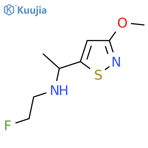 (2-fluoroethyl)1-(3-methoxy-1,2-thiazol-5-yl)ethylamine structure