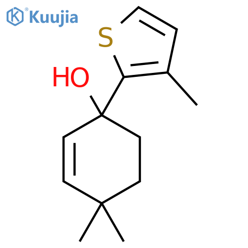 4,4-Dimethyl-1-(3-methylthiophen-2-yl)cyclohex-2-en-1-ol structure