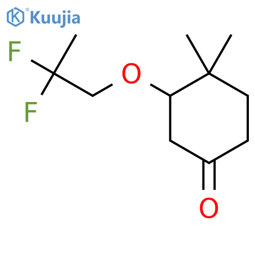 3-(2,2-Difluoropropoxy)-4,4-dimethylcyclohexan-1-one structure