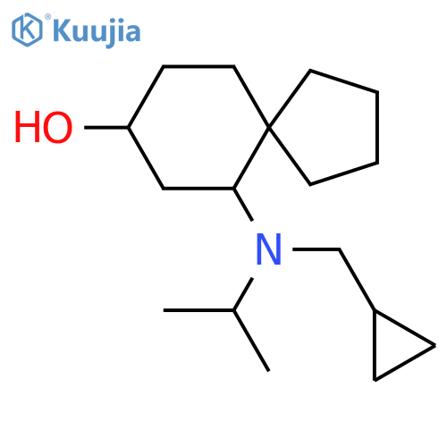 6-[(Cyclopropylmethyl)(propan-2-yl)amino]spiro[4.5]decan-8-ol structure