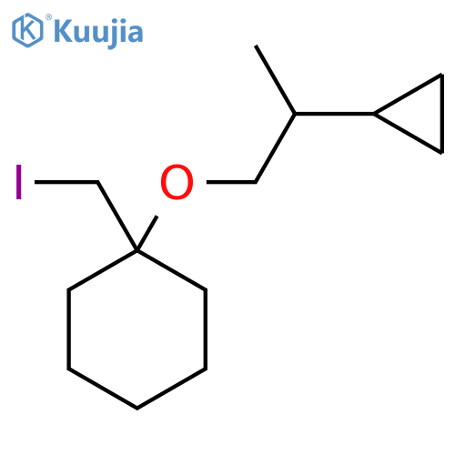 1-(2-Cyclopropylpropoxy)-1-(iodomethyl)cyclohexane structure