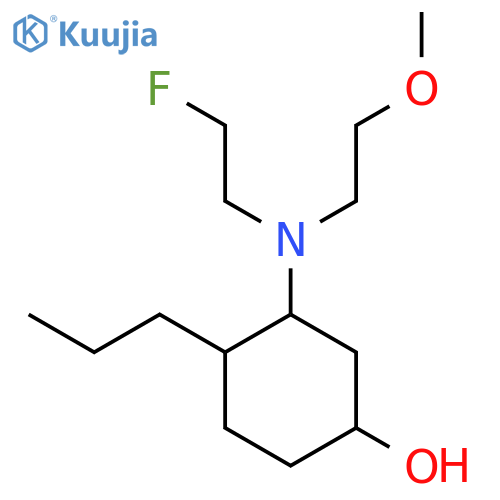 3-[(2-Fluoroethyl)(2-methoxyethyl)amino]-4-propylcyclohexan-1-ol structure