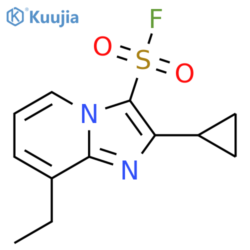 2-cyclopropyl-8-ethylimidazo1,2-apyridine-3-sulfonyl fluoride structure